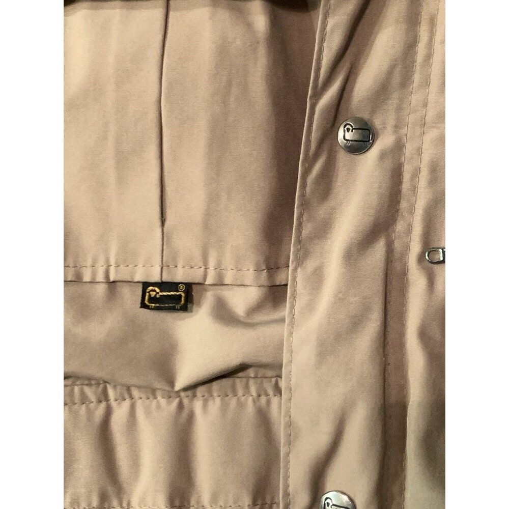 Vintage Woolrich Mens Jacket Tan Sz Small Mountain Parka Cotton Blend Chore coat - Picture 8 of 11